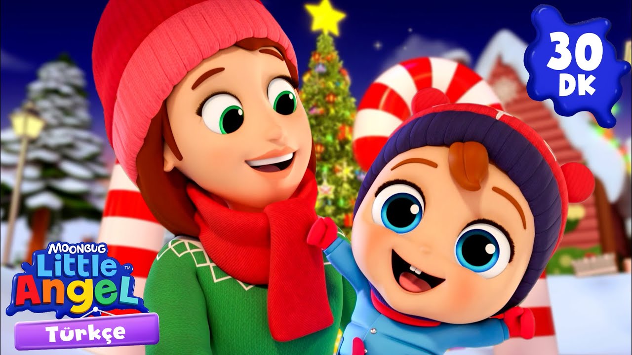 Can Bebek Noel Baba ile Tanışıyor! 🎄🎁| Eğlenceli ve Öğretici Çocuk Şarkıları | Little Angel Türkçe