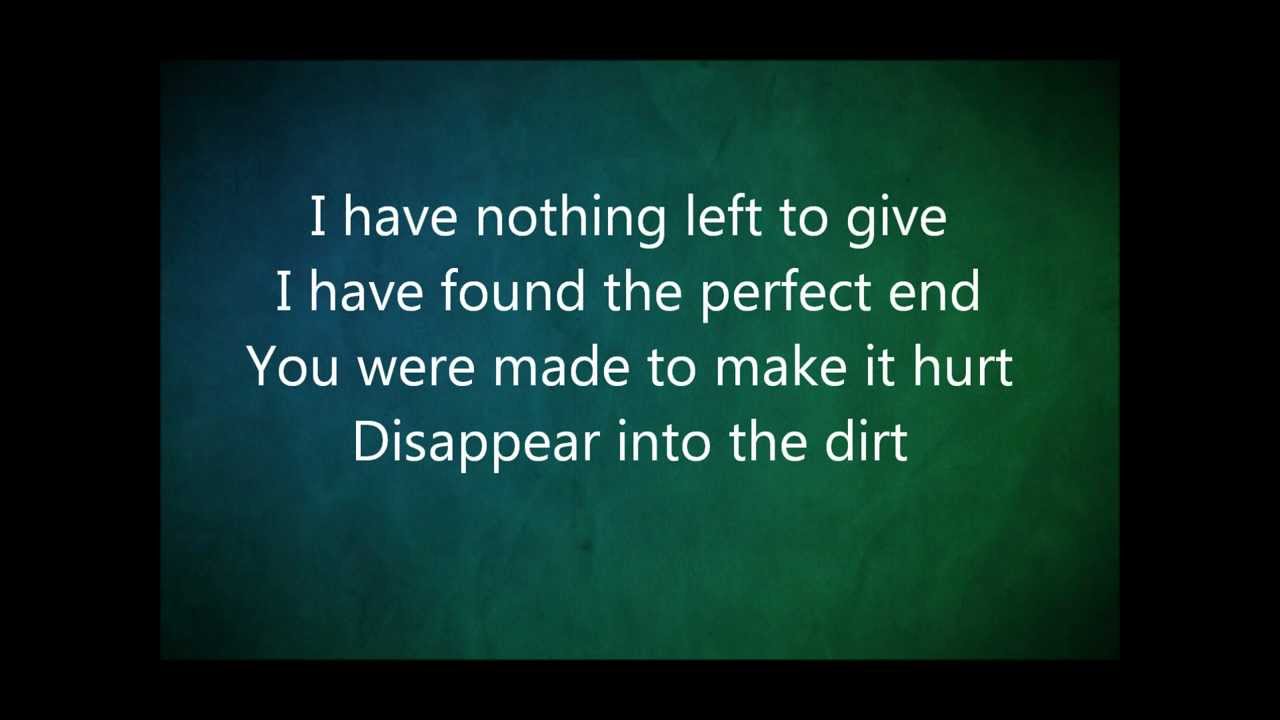 Dear Agony - Breaking Benjamin // lyrics video
