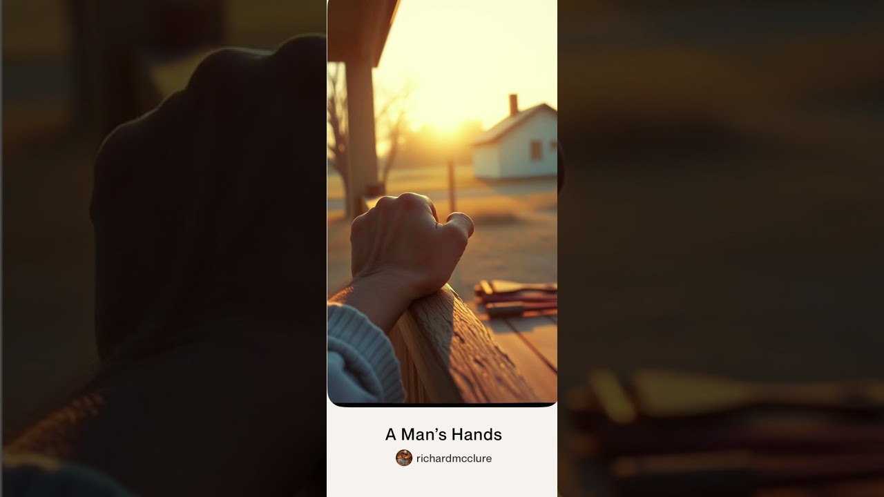 “A Man’s Hands” written by: Richard McClure. Using AI for voice and music. 