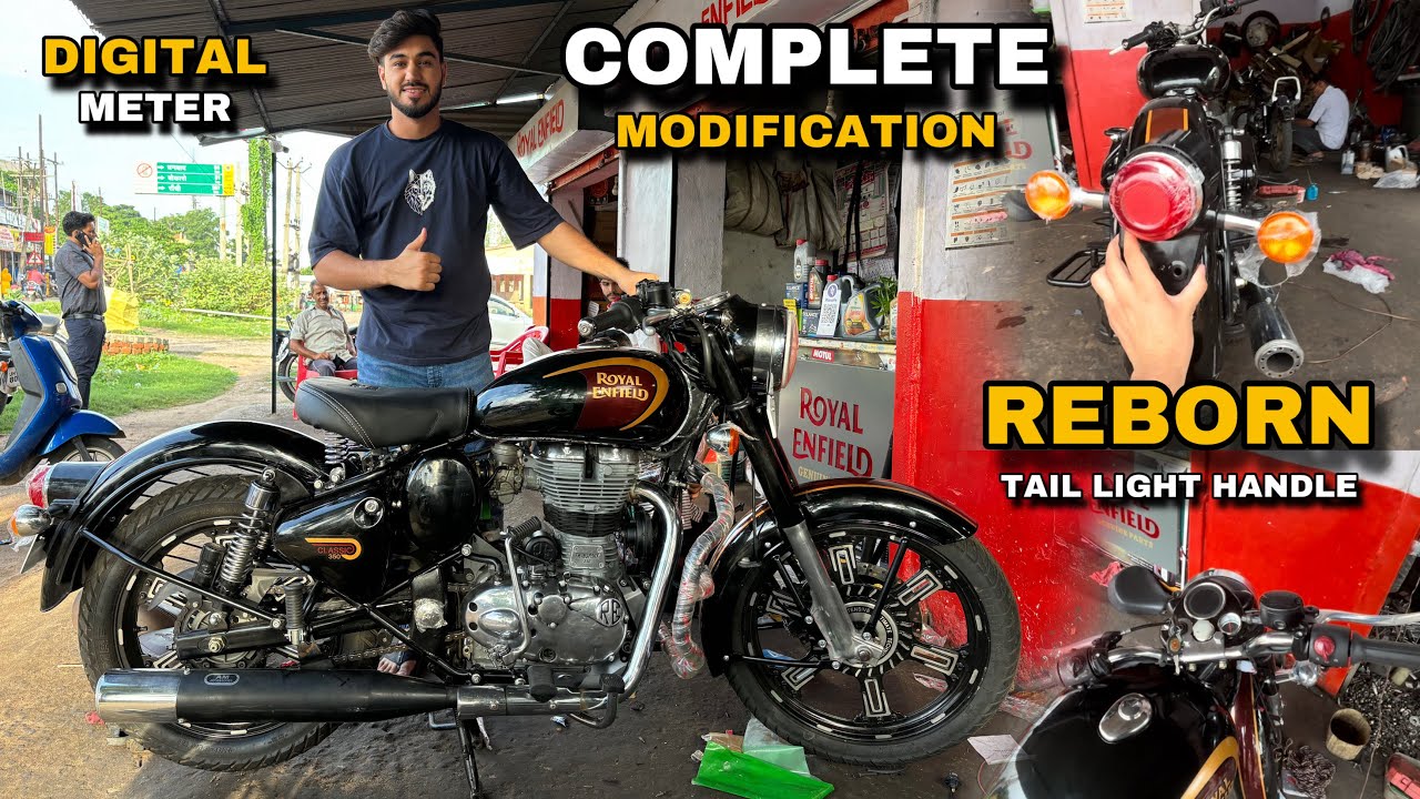 Thunderbird 350 ko CLASSIC 350 REBORN me CONVERT kr diya! Ручка Reborn | Задний фонарь | Цена? #MxK