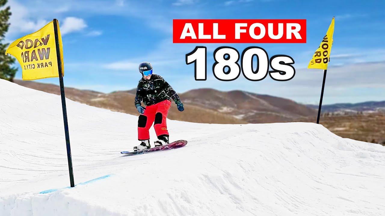 Learn All Four 180s on your Snowboard