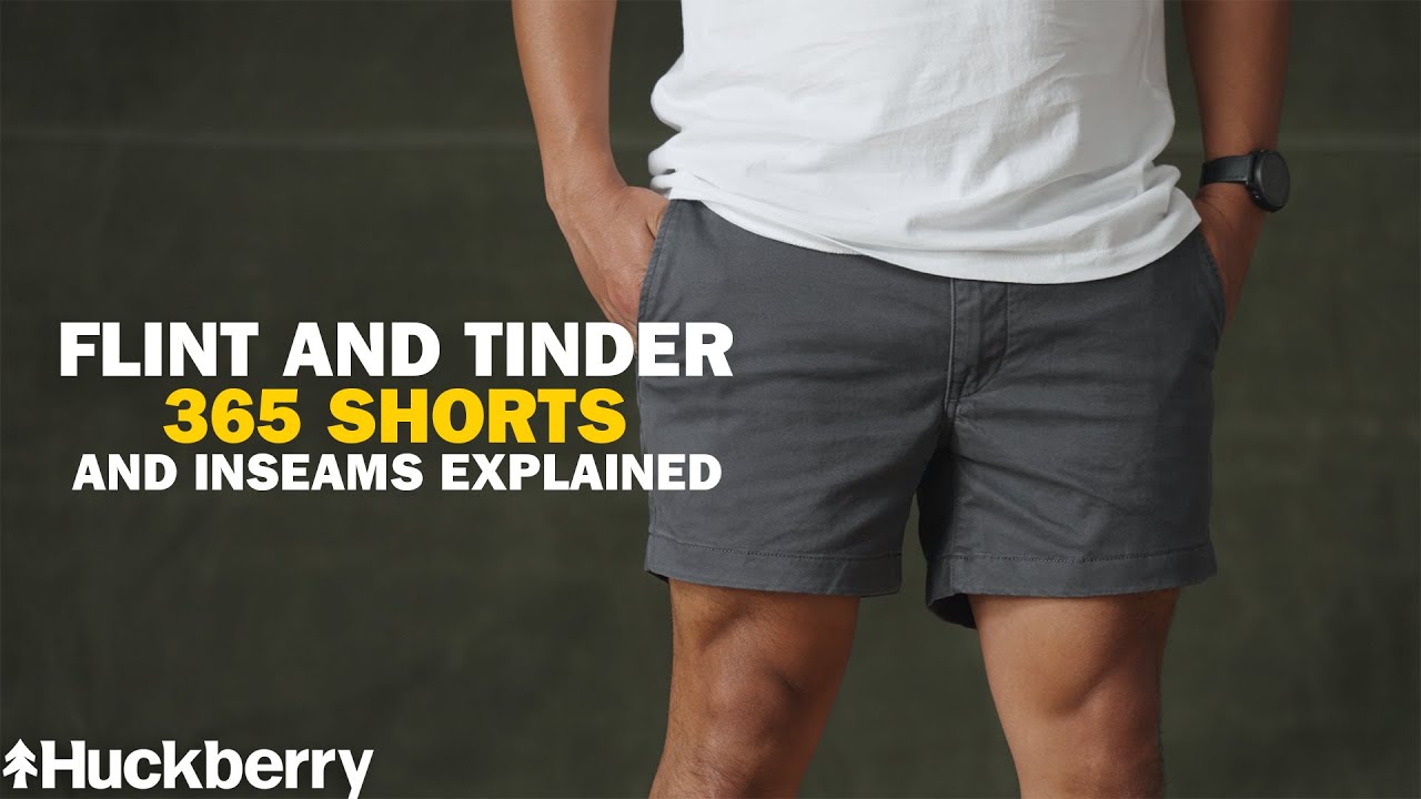 The Perfect Everyday Short For Men | Flint and Tinder 365 Short & Inseams Explained