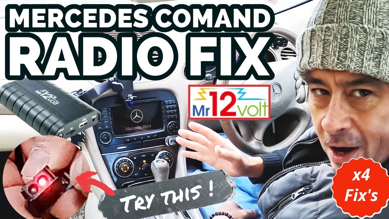 Mercedes Comand Radio NTG2 Fix + Mr12V Bluetooth Adaptor SL, A, B, C, CLS, CLK, E, G, GL, ML, R CL