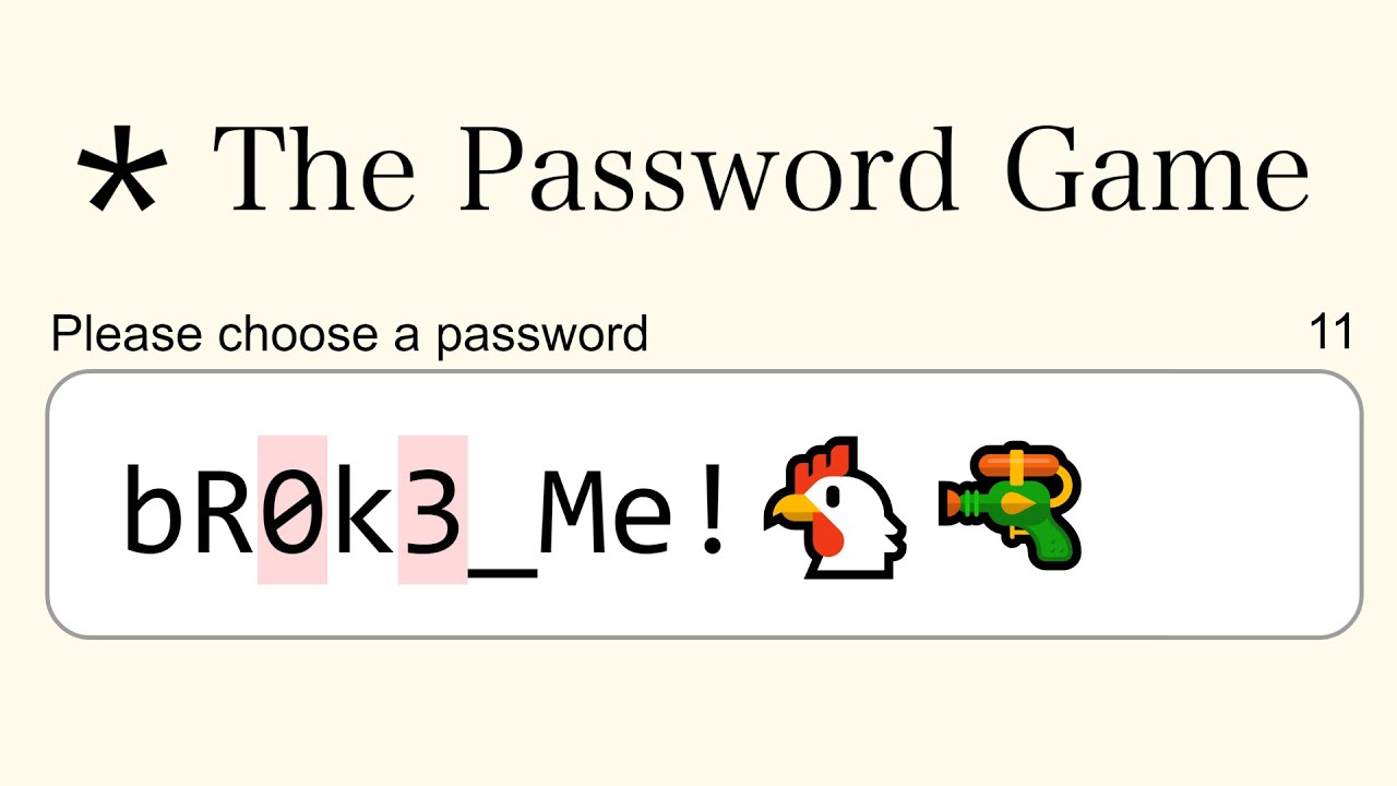 How The Password Game Broke Me