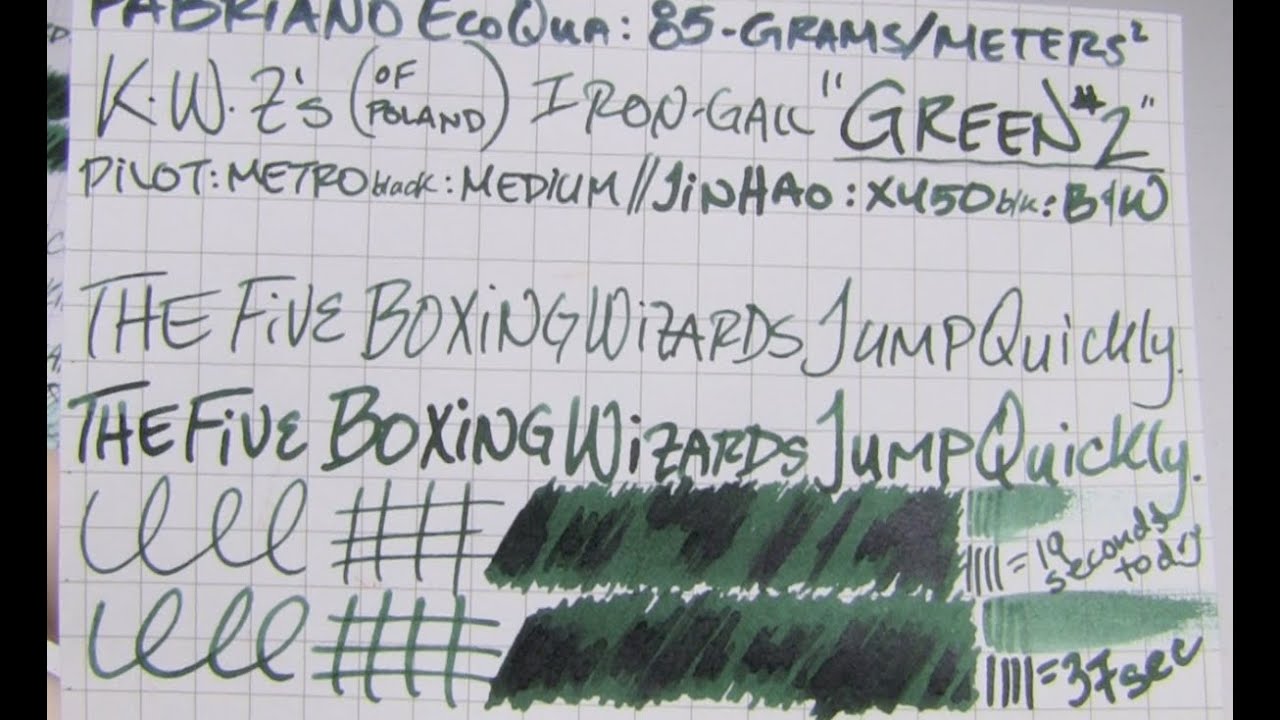 Ink Review: K.W.Z. Iron-Gall 