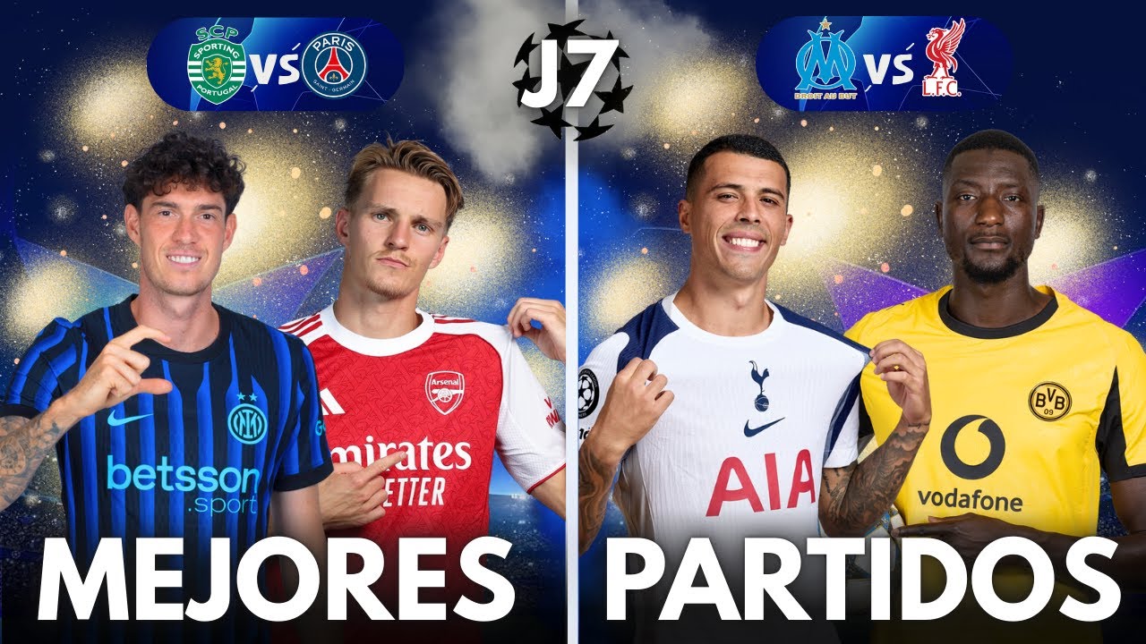 ⭐ PREVIA de la SÉPTIMA JORNADA de la CHAMPIONS LEAGUE (INTER vs ARSENAL, TOTTENHAM vs DORTMUND...)