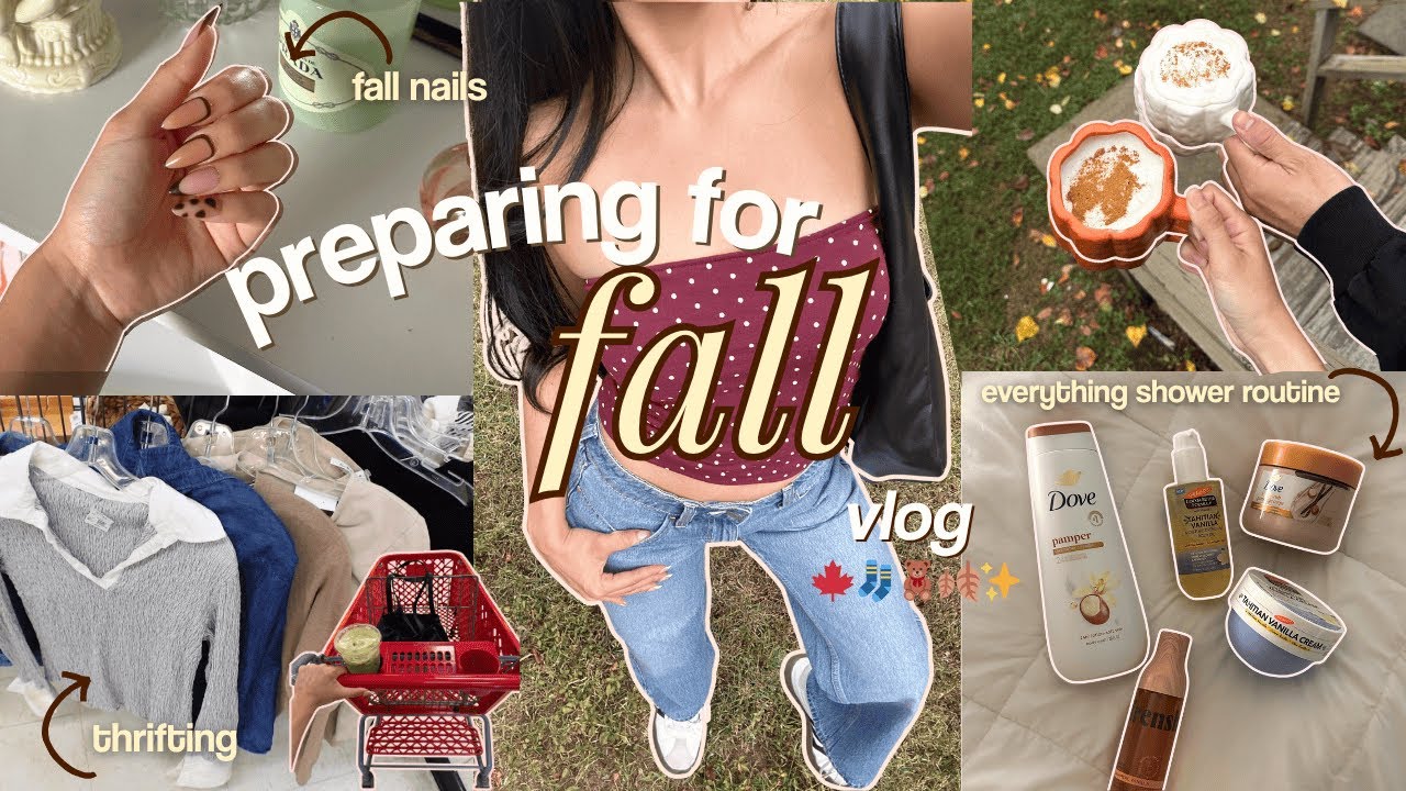 ПОДГОТОВКА К ОСЕНИ: видеоблог 🍁🧸🧺🍂✨ | бережное отношение, всё о душе, осенний маникюр и многое др...