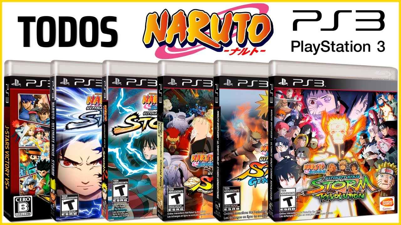 TODOS OS JOGOS DO NARUTO PARA PLAYSTATION 3