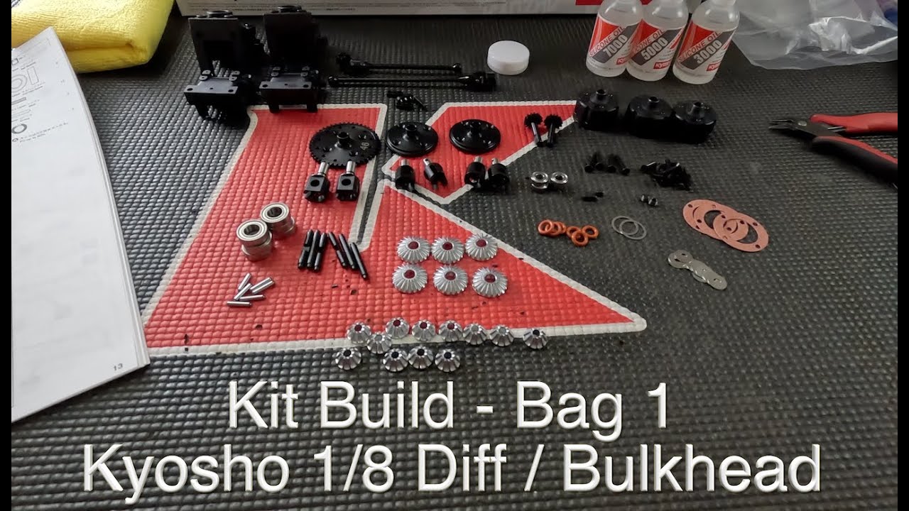 How To: Kyosho 1/8 Diff / Bulkhead Build [Bag 1] from New Kit {Beginner Tutorial with Ryan Lutz}