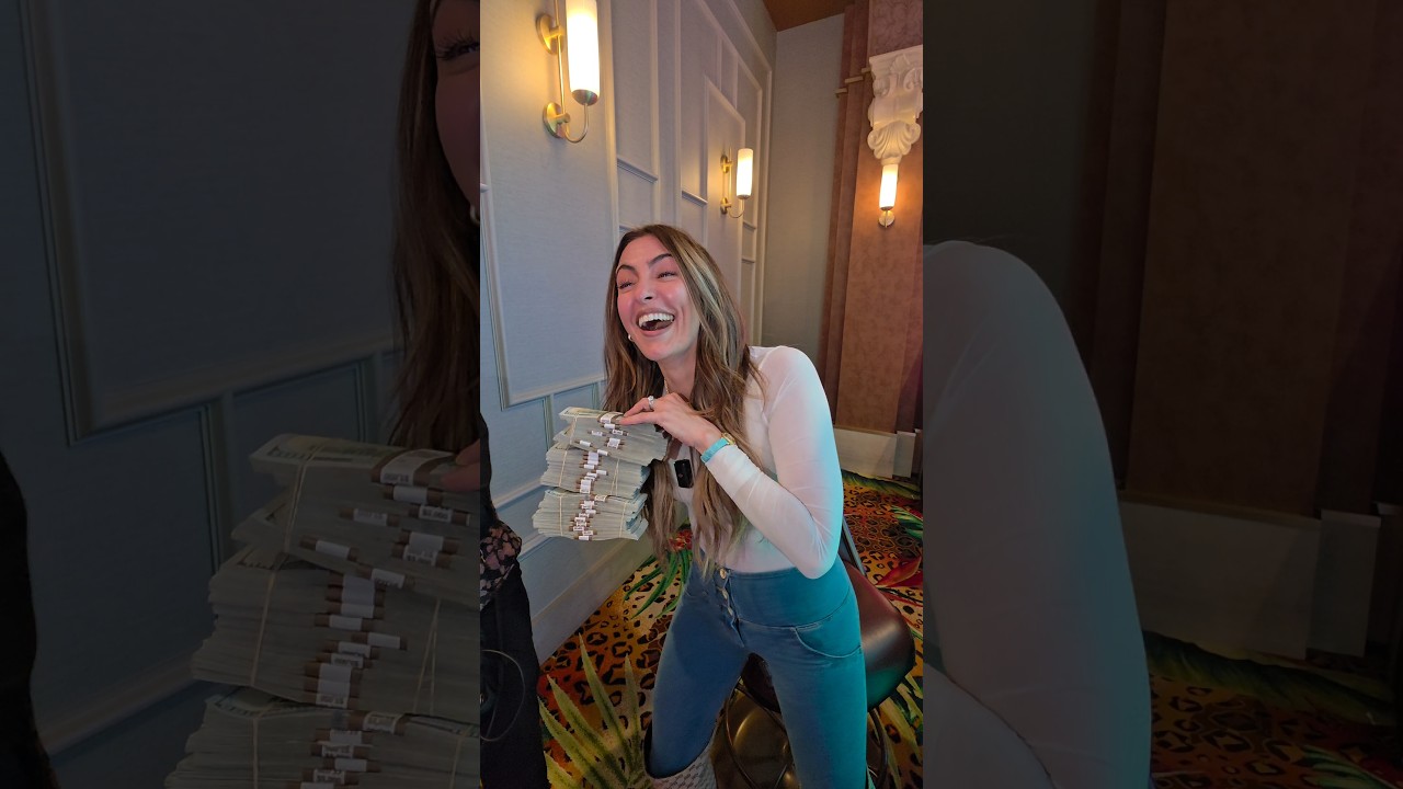 Tipped Her $5,000 Then the IMPOSSIBLE Happened on the Last Spin!! #vegas #casino #jackpot