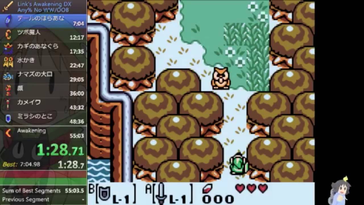 【RTA】ゼルダの伝説 夢をみる島DX 55:51'71