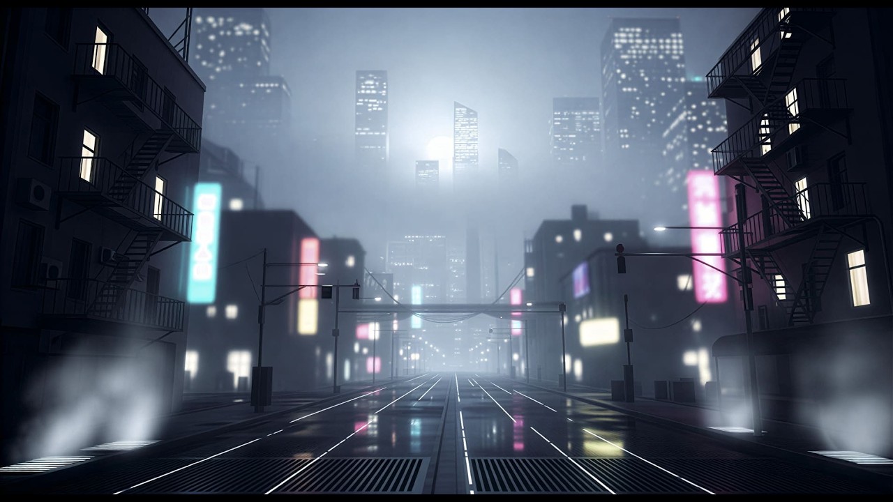 Misty City Nights 🌙 2 Hour Lo Fi for Relaxation, Focus & Sleep — Skyline Echoes