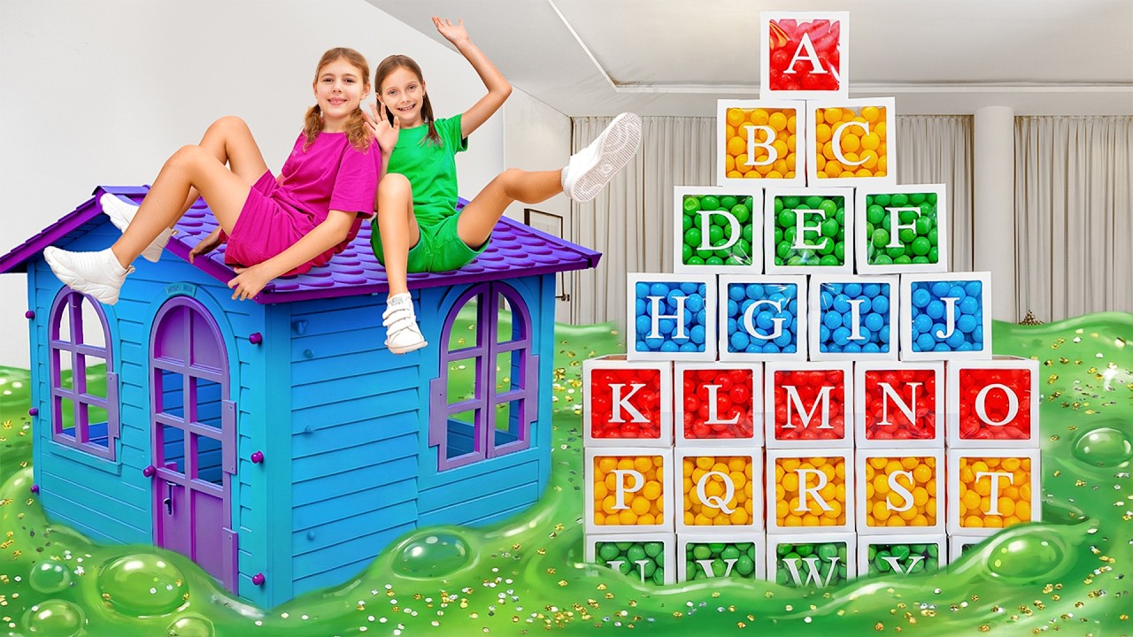 Игровой домик ABC с разноцветными шариками