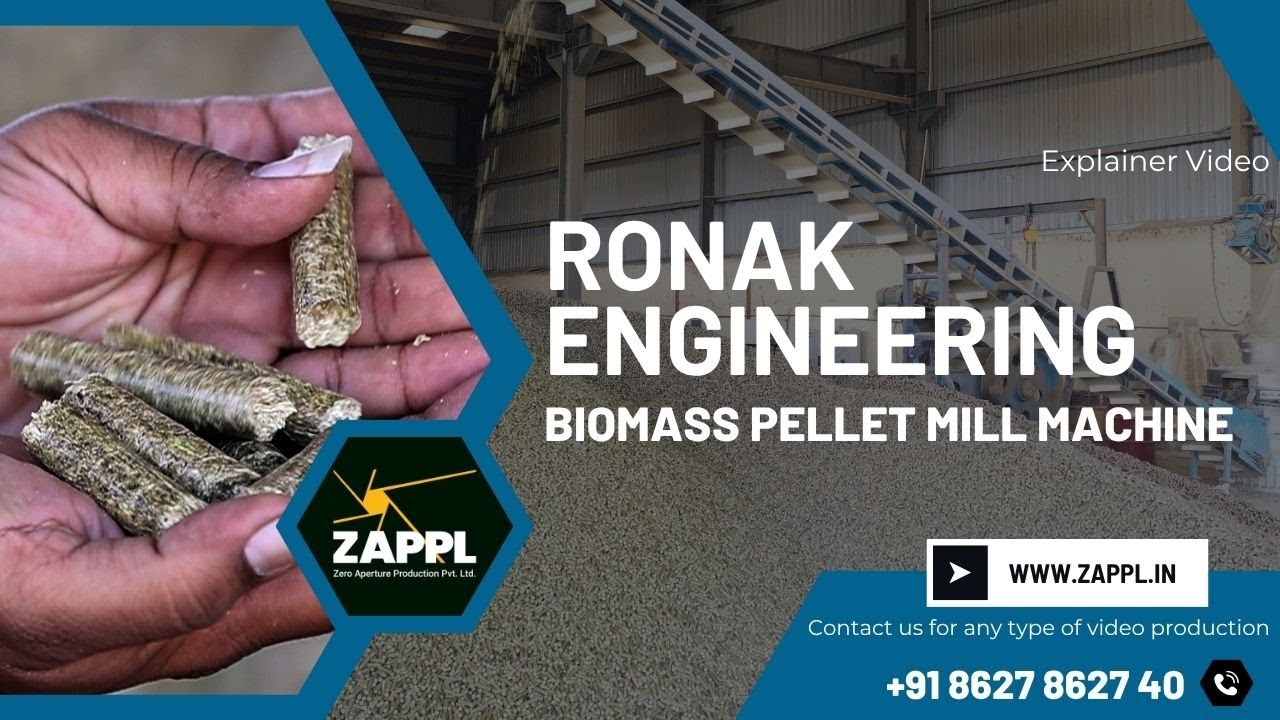 Ronak Engineering Biomass Pellet Mill Machine| Bio Coal Pellet Machine | ZAPPL | Pellet Machine