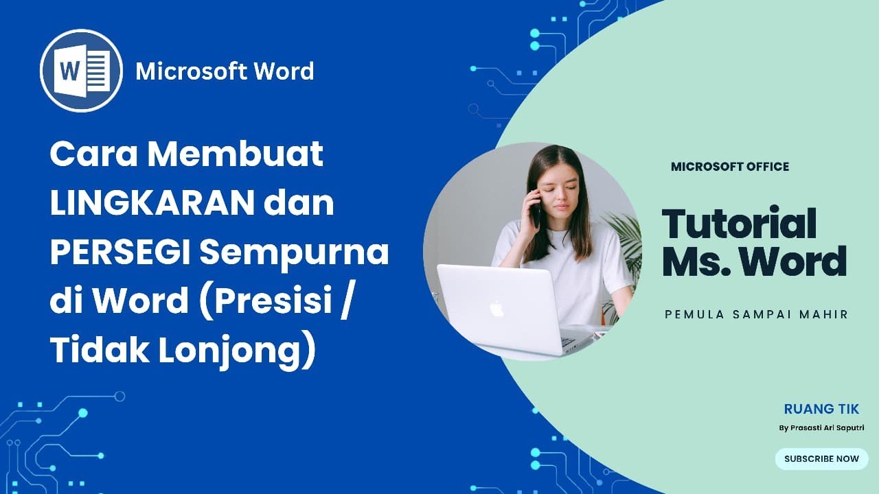 Cara Membuat Lingkaran dan Persegi Sempurna di Microsoft Word (Presisi / Tidak Lonjong)