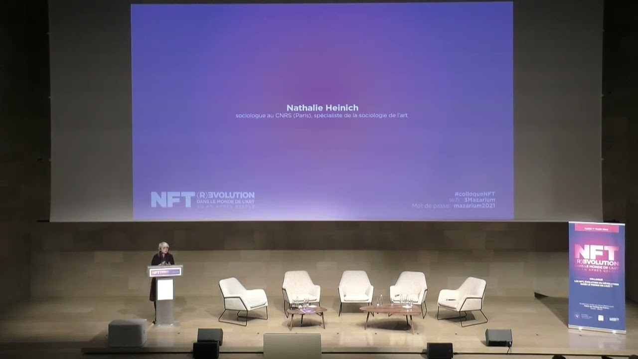 Intervention de Nathalie Heinich, sociologue au CNRS (Paris), spécialiste de la sociologie de l’art