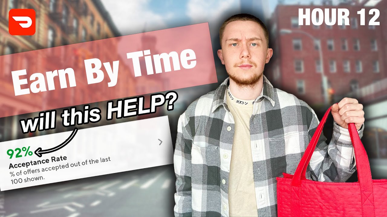 Я заработал Doordash By Time 12 часов подряд (с показателем принятия 92%)