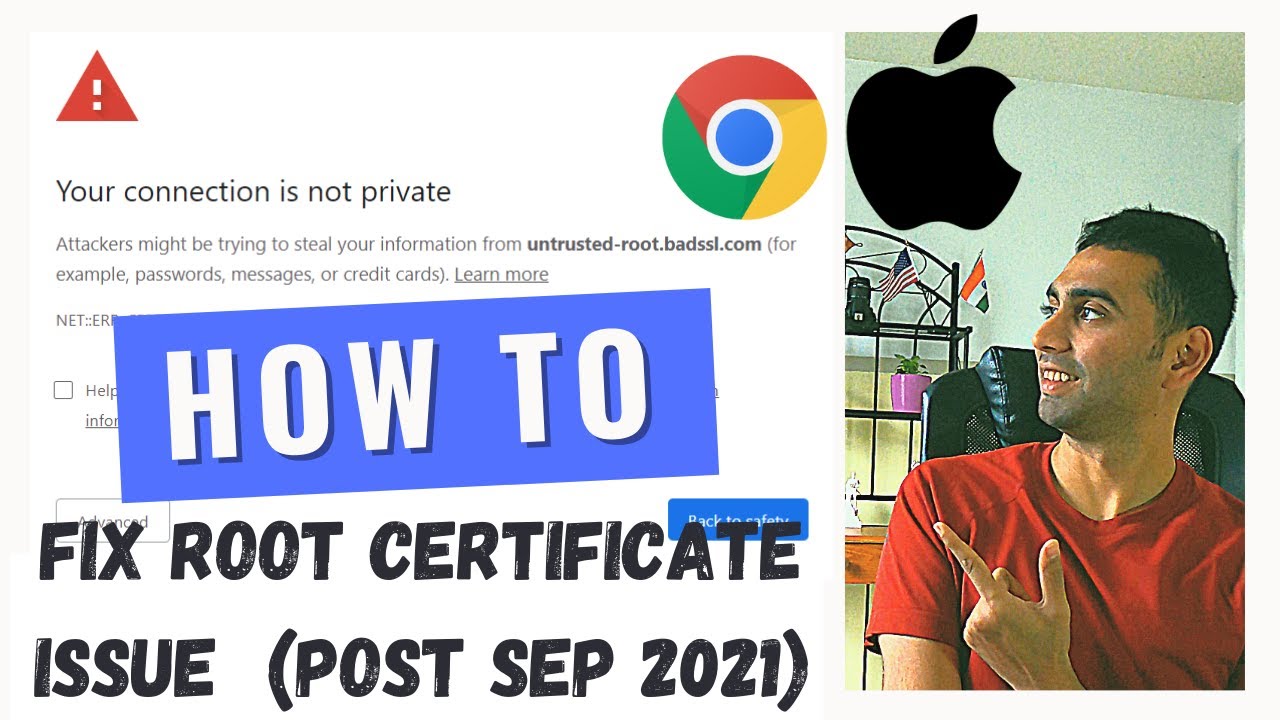 HOW TO fix Root Certificate Issue on Mac which expired on Sept 30th 2021