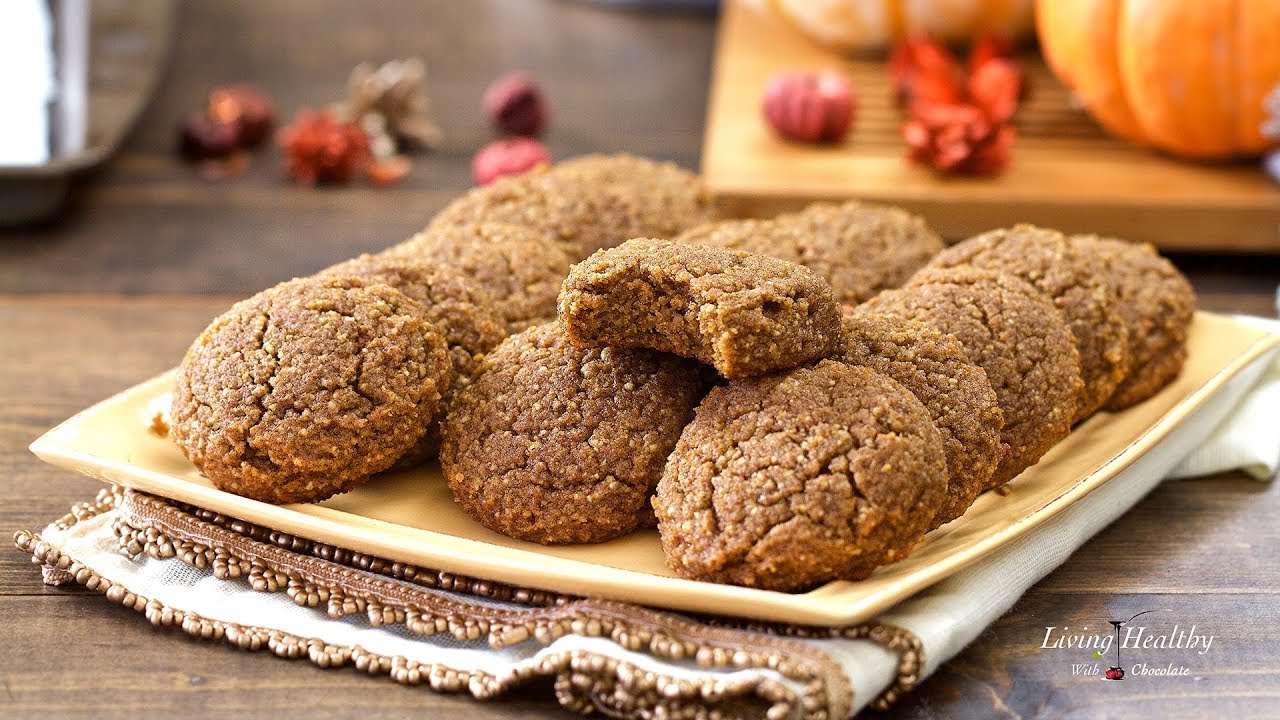 Paleo Soft PUMPKIN COOKIES (Keto, Gluten-free) (with Vegan option)