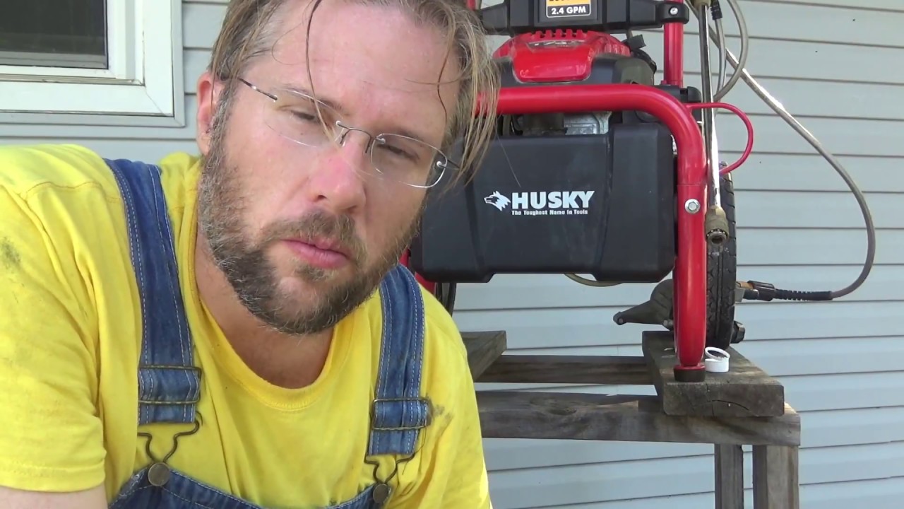 Husky Pressure Washer HU80709 with Kohler Courage XT-7 173CC Oil Change