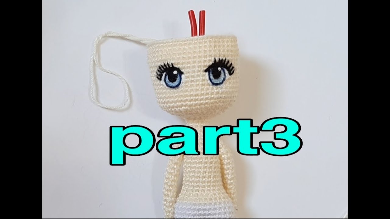 #تطريز_عيون_دمية_اميجرومى#ج٣_الدميةفريحه#Eyes_embroidery