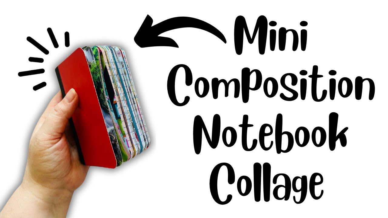 Magazine Collage | MINI Composition Notebook Glue Book