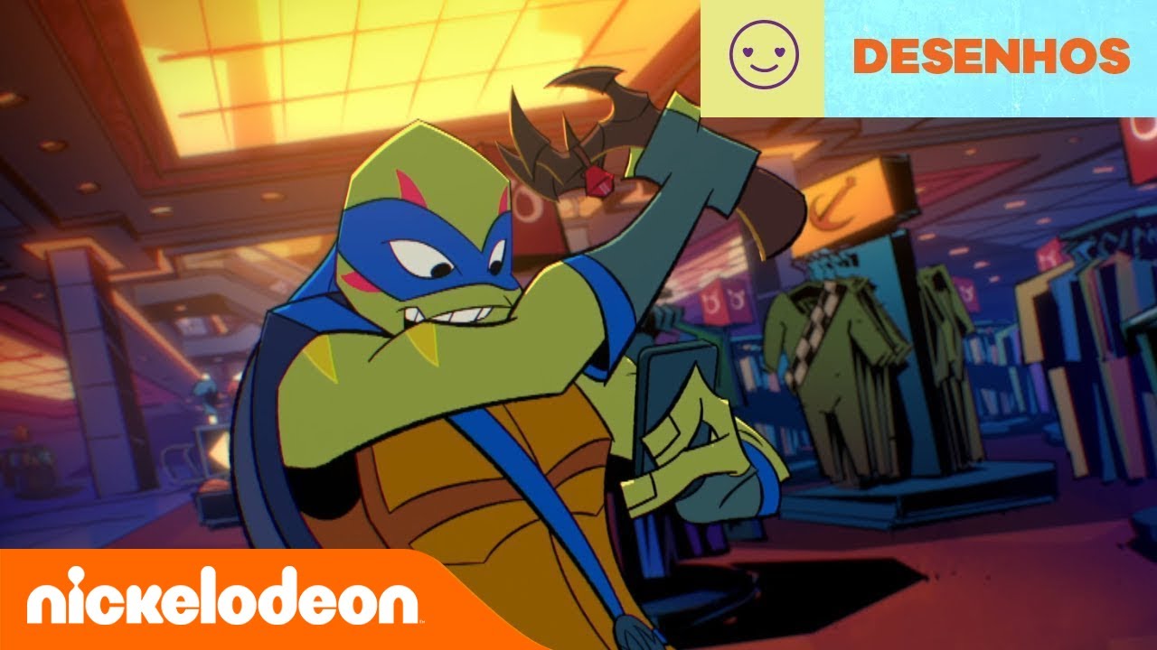 O Despertar das Tartarugas Ninja | Luta no Shopping | Brasil | Nickelodeon em Português