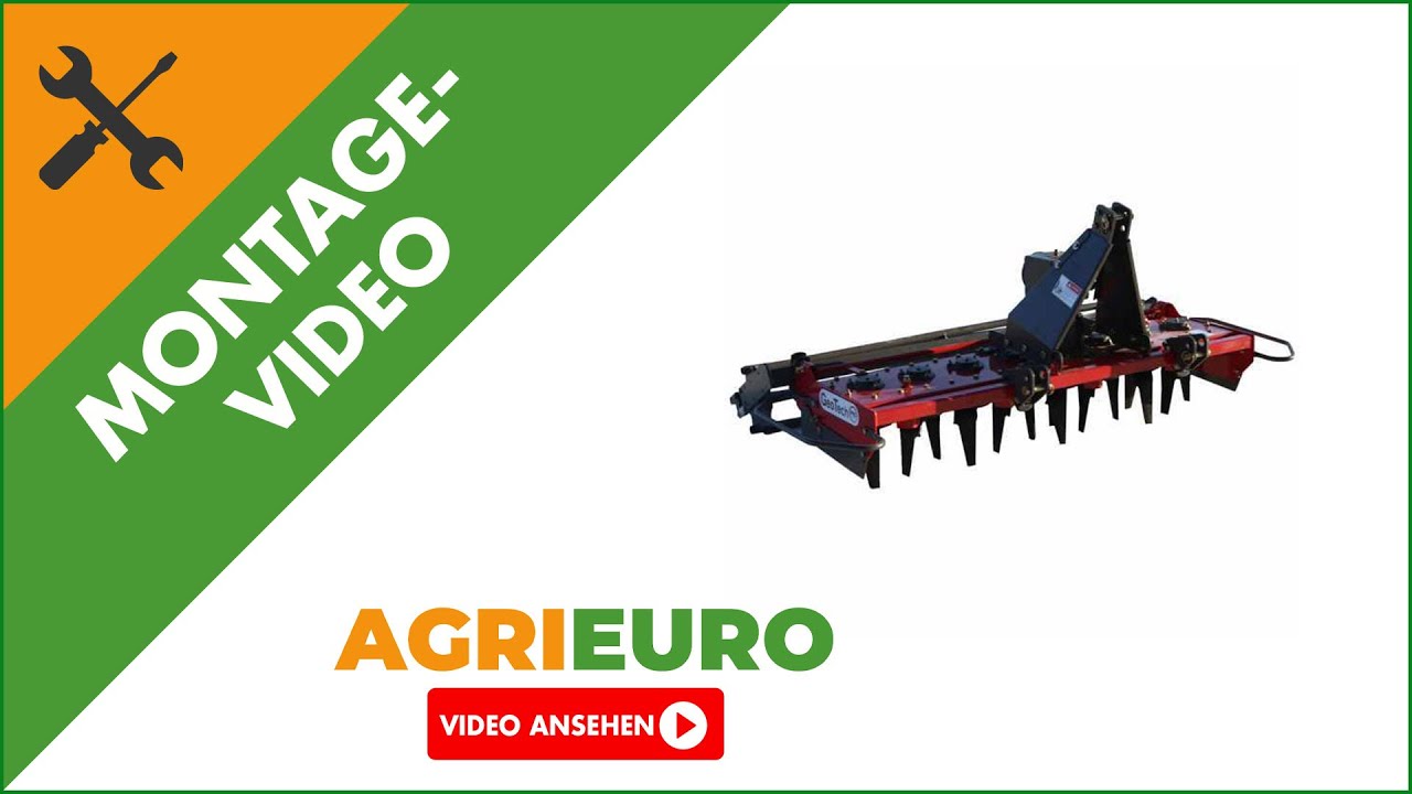 Montagevideo Kreiselegge GeoTech Pro ER 170 - Arbeitsbreite 170 cm - 16 Zinken - leichte Reihe