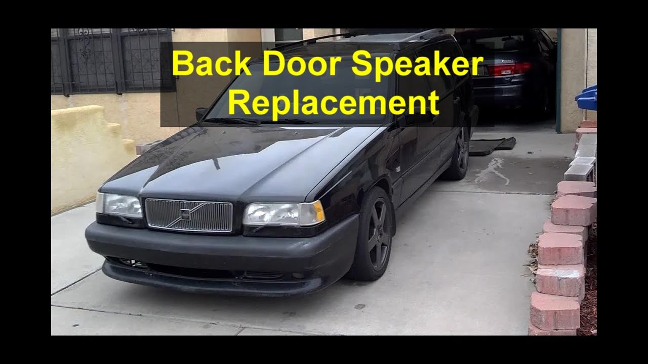 Rear door speaker removal or replacement, Volvo 850 - VOTD