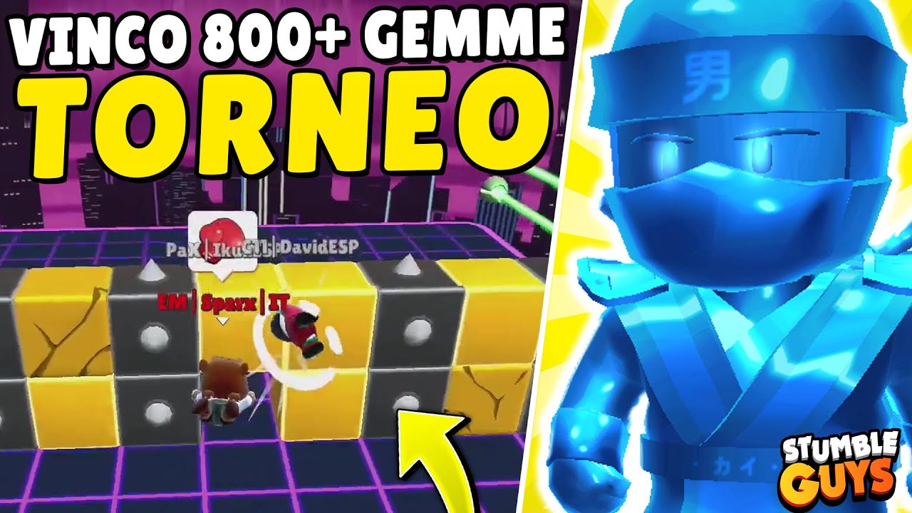 VINCO più di 800 GEMME nel MIO TORNEO! - Stumble Guys ITA
