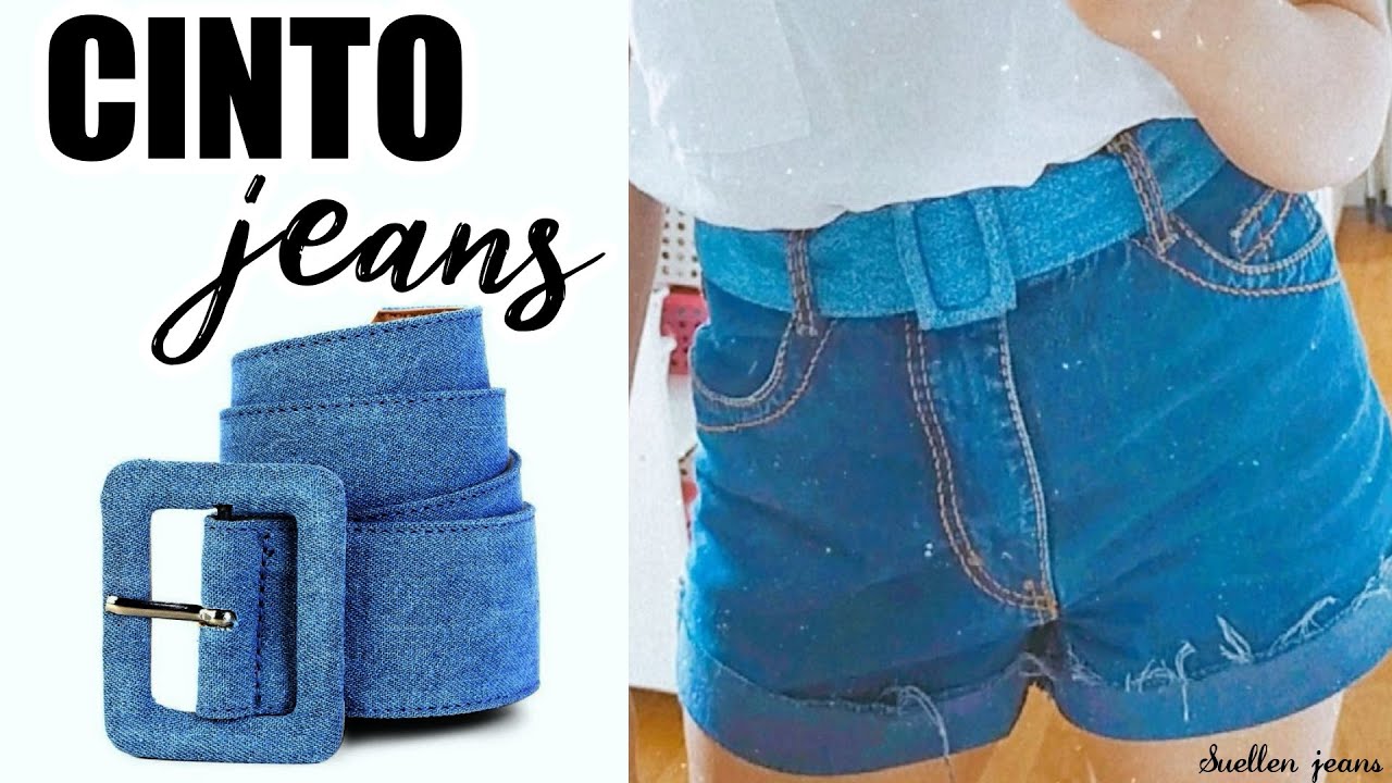 COMO FAZER CINTO JEANS COM PERNAS DE CALÇA