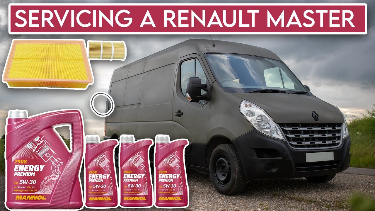 Как выполнить замену масла и фильтра на Renault Master / Vauxhall Movano
