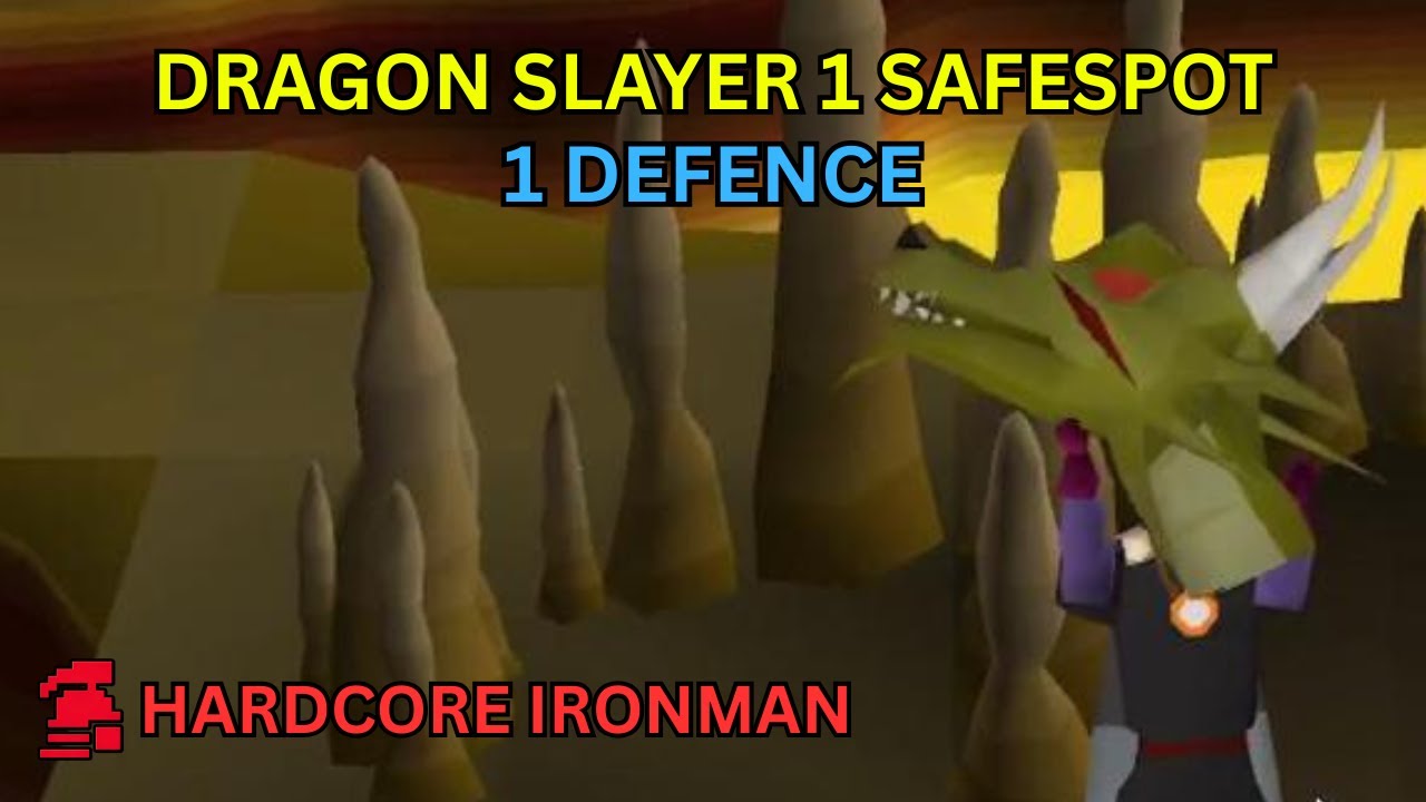 🐲 Safespotting Elvarg | 🎯 Dragon Slayer I Guide | 🛡️ 1 Def HCIM 💀 (No Armour + No Prayer) 🔥