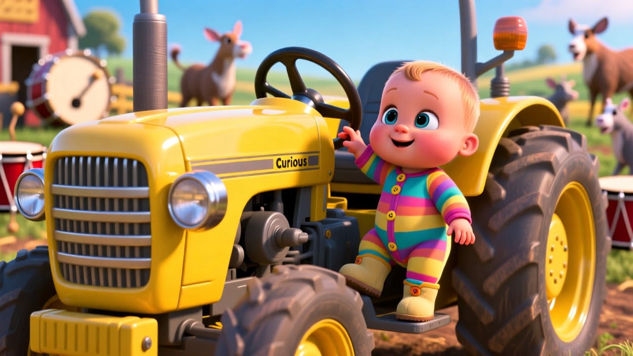 Boom Boom Farm Tractor Fun 🚜 | Fun Learning & Play for Kids | Toddler Adventure Video