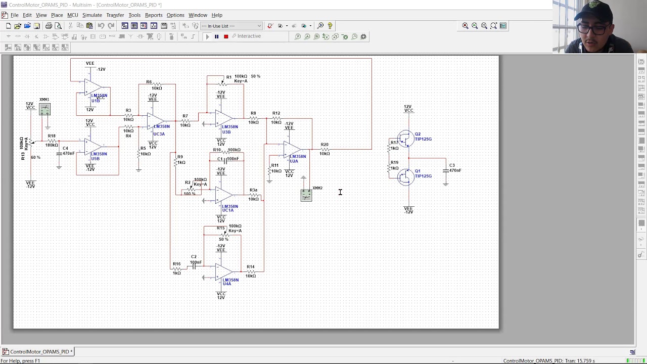 Sistema de Control PID - Motor | Simulaci&oacute;n y Circuito en F&iacute;sico |