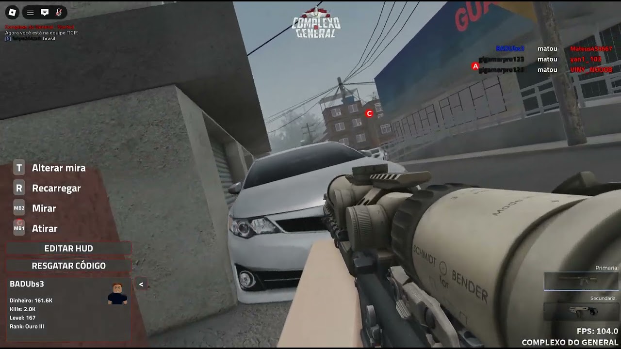 10 KIL EM 2MIN - COMPLEXO DO GENERAL - ROBLOX
