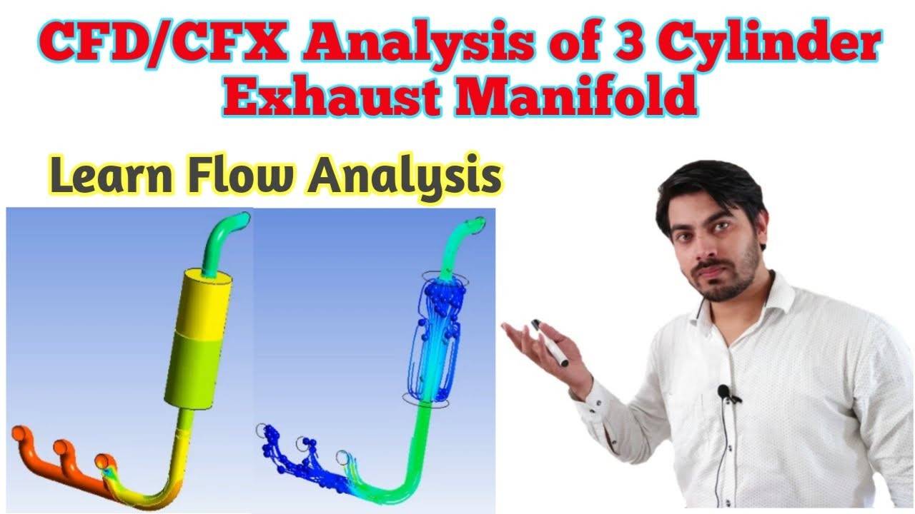CFD Analysis of Exhaust Manifold [Hindi] | CFX Analysis of Multi cylinder Exhaust Manifold | CFD/CFX