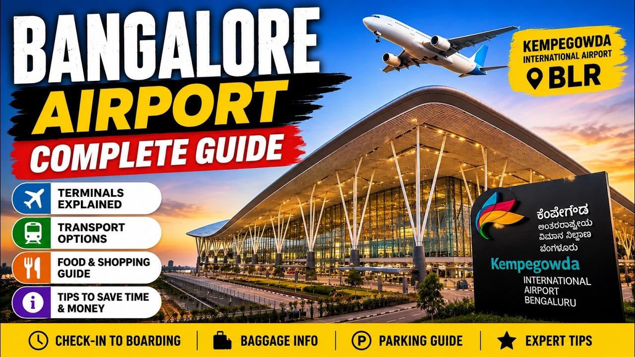 Bangalore Airport Complete Guide | Best Airport Vlog on Bengaluru Kempegowda International Airport