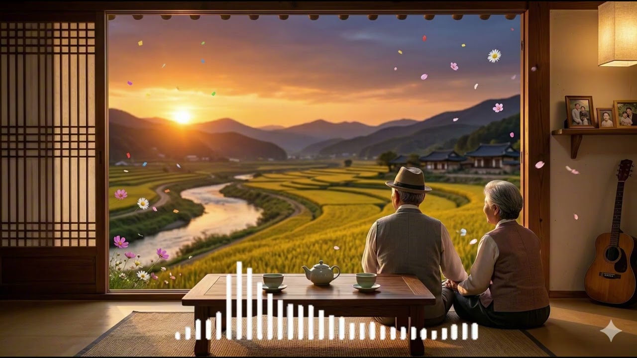 텅 빈 거실에 앉아, 여보 고생 많았소 - 평생을 함께해 준 아내에게 바치는 진심! 따뜻한 슬로 고고 트롯 ☕🌹👫