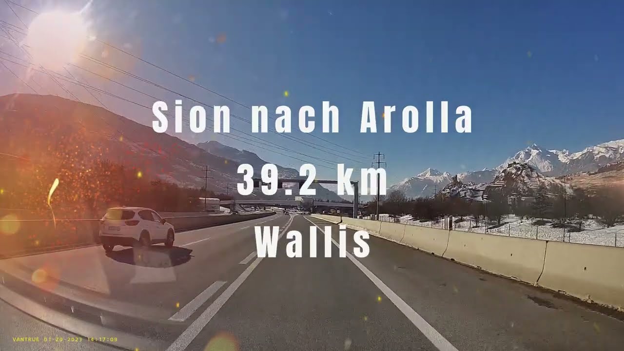 Von Sion nach Arolla eine abenteuerliche fahrt im Kanton Wallis Schweiz