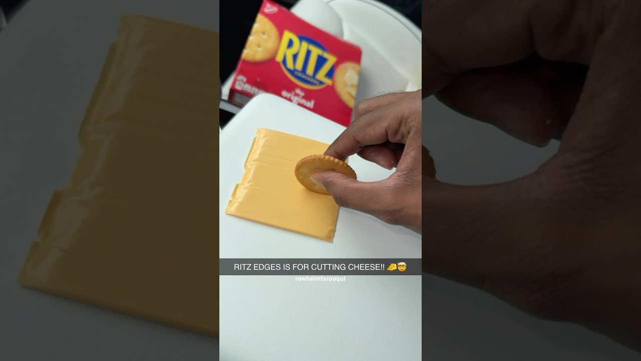 RITZ CRACKERS CEO TOLD ME THIS👨🏻&zwj;💼🧀 #ritz #lifehacks #cheese