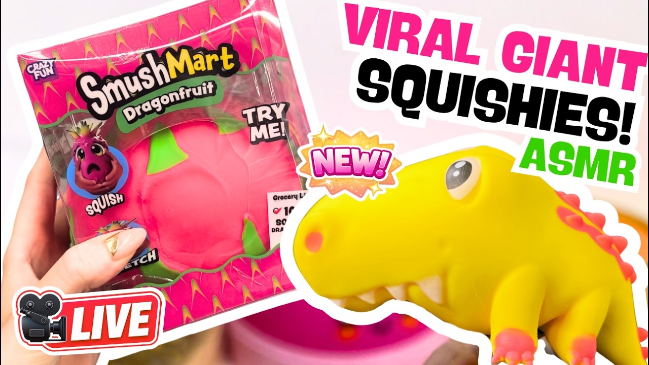 В прямом эфире! 🔴Новые вирусные гигантские мягкие игрушки! 😱😳Драгонфрут, вишня, клецки и многое д...