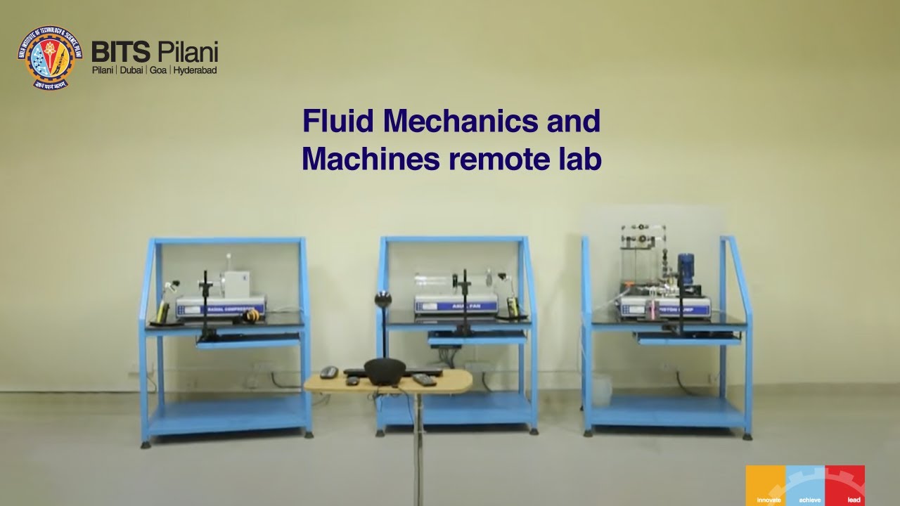 Watch how the Fluid Mechanics & Machines lab can be accessed remotely by WILP participants