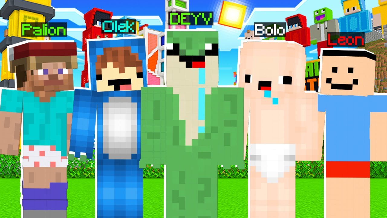 Pokazujemy NASZE PIERWSZE SKINY w Minecraft! (mają 17 lat)