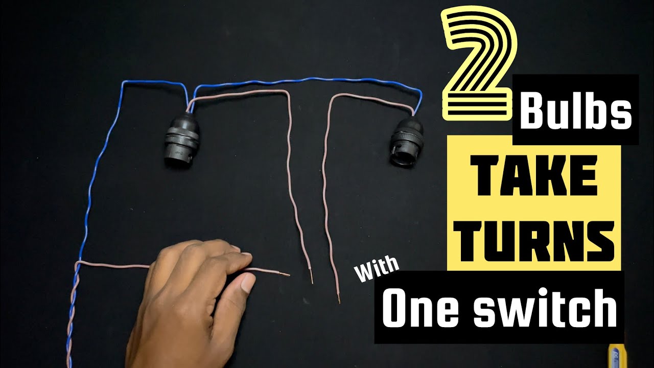 One Switch – Watch the Bulbs Take Turns Lighting Up