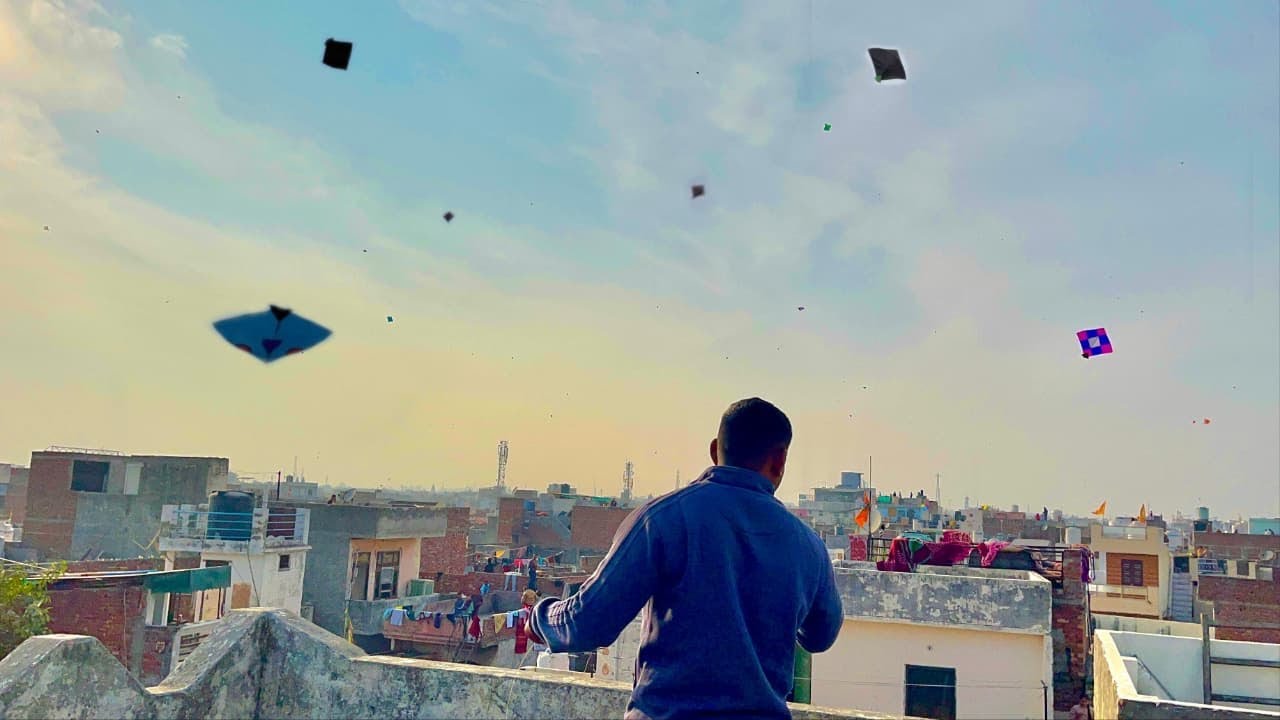 Chhote basant par patangbazi 😍 flying kites on basant 2026😍 nitishpal13