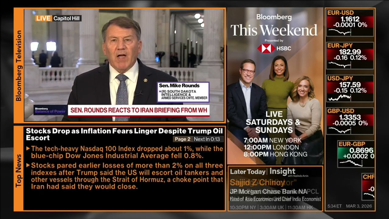 Senator Rounds Talks Iran on Bloomberg