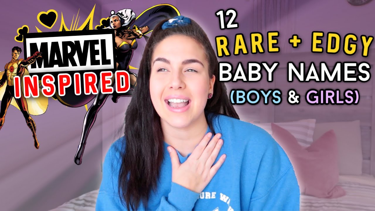 12 RARE & EDGY BABY NAMES 2020 ✨(For Boys & Girls) | Unique Marvel Characters Inspired Names I Love!