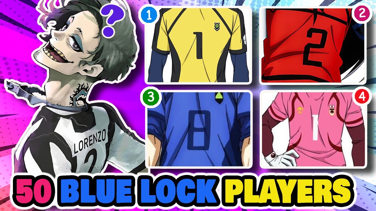 ✅GUESS THE BLUE LOCK CHARACTERS BY JERSEY NUMBER (SPOILER ALERT!!🚨) | Anime Quiz @brainitquiz​