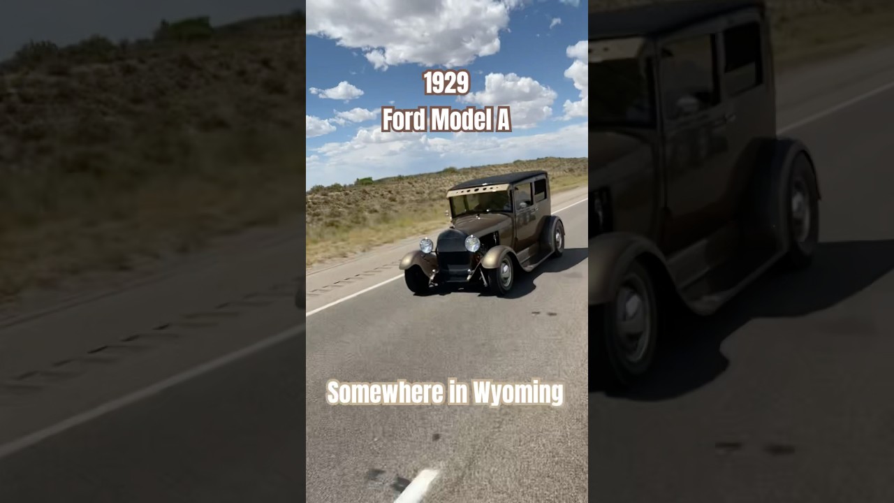 1929 Ford Model A #ford #1929 #cars #classic #antiquecars #wyoming #vintage #highway